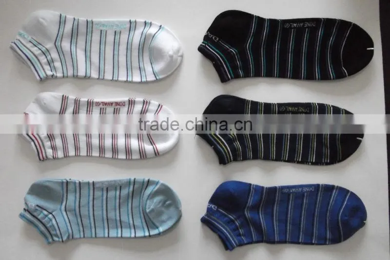 ankle socks with mercerized yarn for summer