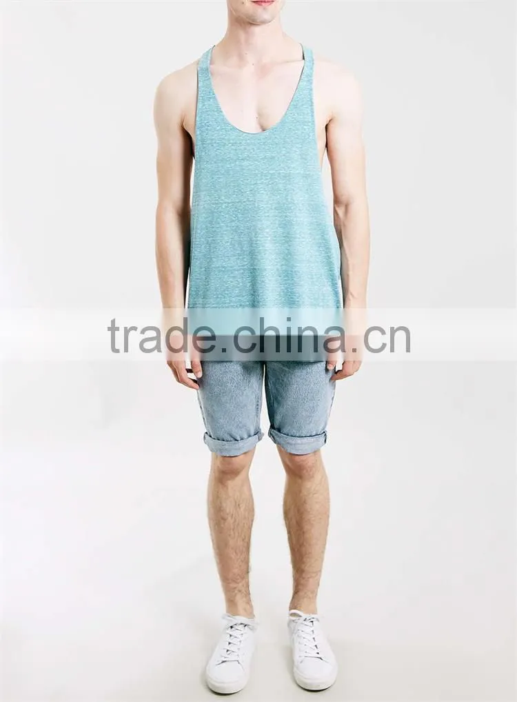 Stringer custom made plain 100% cotton wholesale bodybuilding stringer singlet in bulk