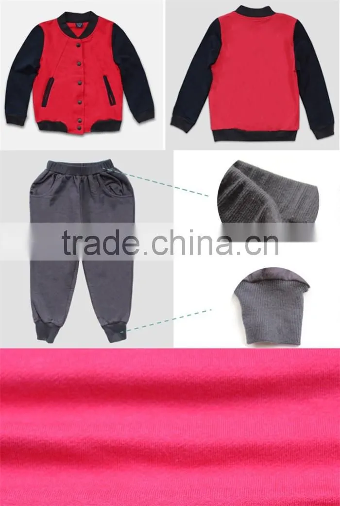 Latest design international sport wear sets school winter tracksuit uniforms