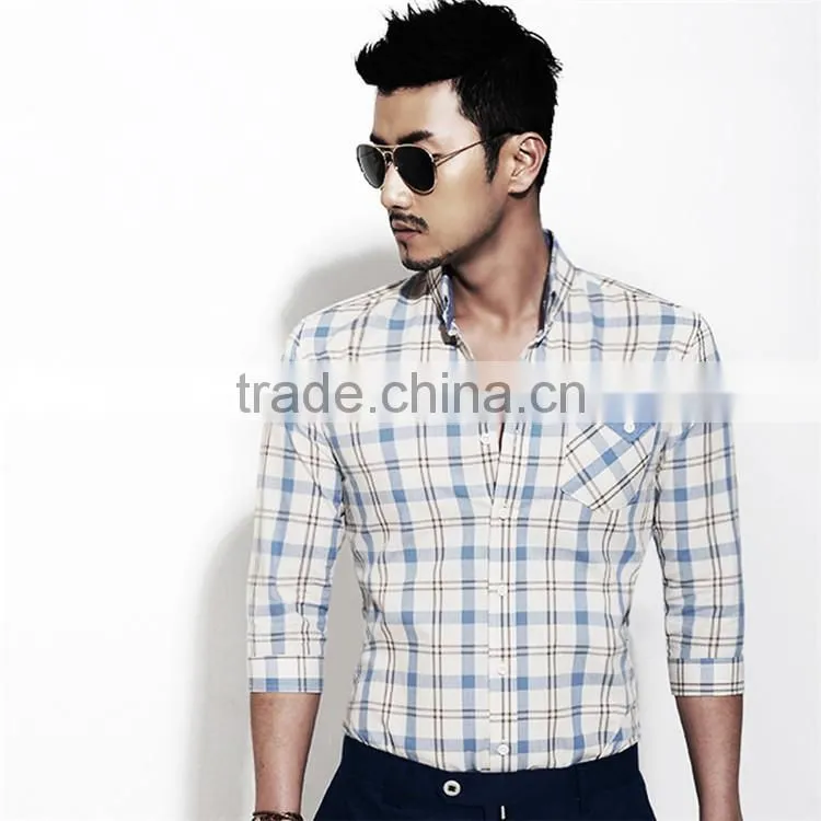 2015 New Double Collar Button Down dress Shirts Groom Shirt Stripe Long-sleeved stand collar shirt
