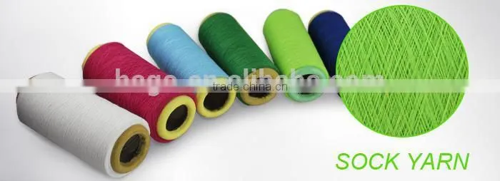 colored regenerated open end yarn for sock