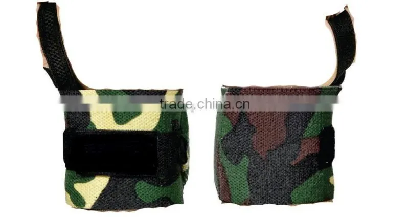 Custom Camo Printed Crossfit Fitness Wrist Wraps with Customized logo