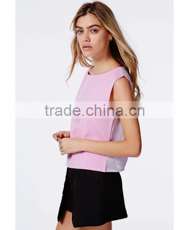 2016 Women Chiffon Loose Blouses,Latest Pink Chiffon Blouses & Tops For Women