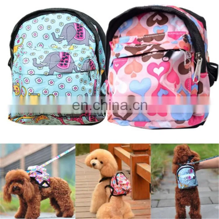 Pet Bag Backpack Travel Carrier For Dog Puppy Cats With Leash