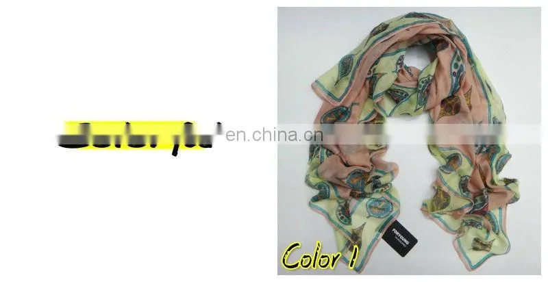 leaf print latest scarf designs