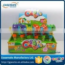 Mini promotional toys plastic bottle toys flashlight candy