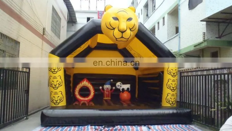 hot sale Inflatable tiger bouncers /inflatable jumping castle for amusement
