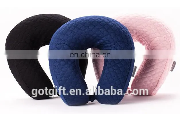 Factory High Quality Cotton Filled Adult Travel Pillow