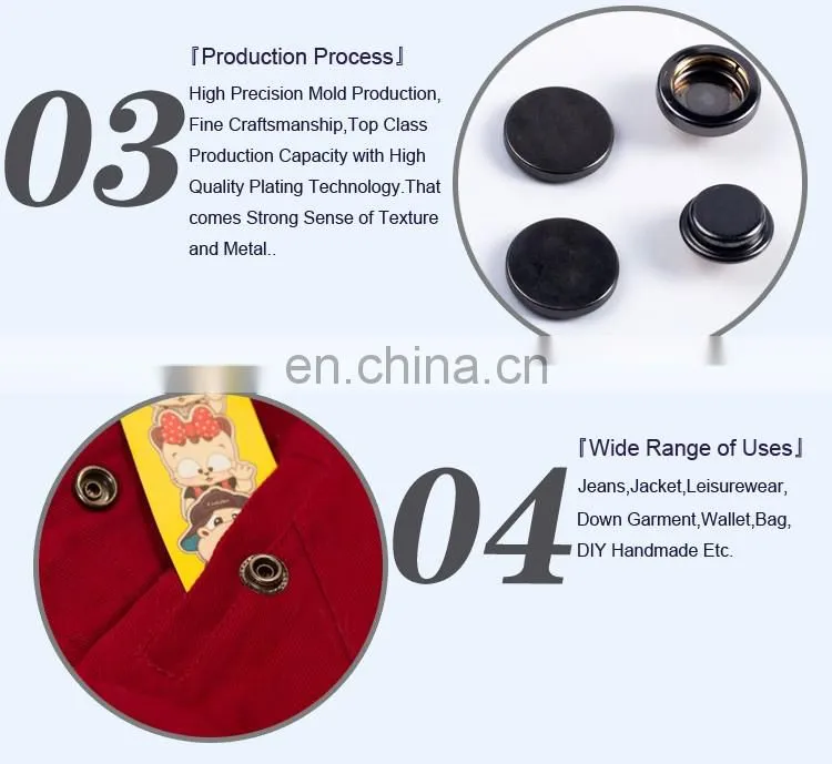 New Design Metal Snap Button for Jacket BM10809