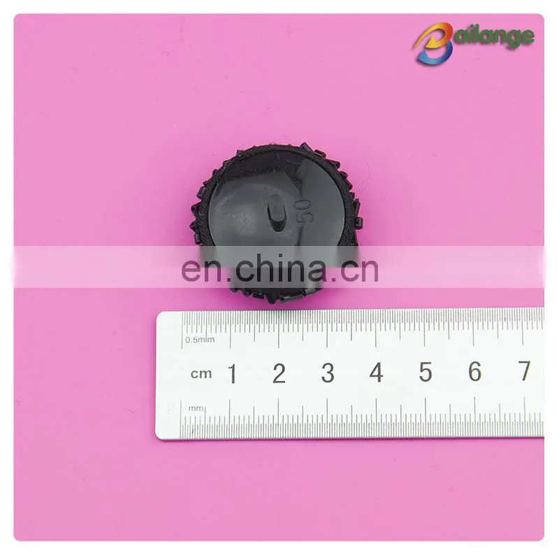 Bailange hot sale high quality ladies garment accessories fashion beaded round neck button t-shirts