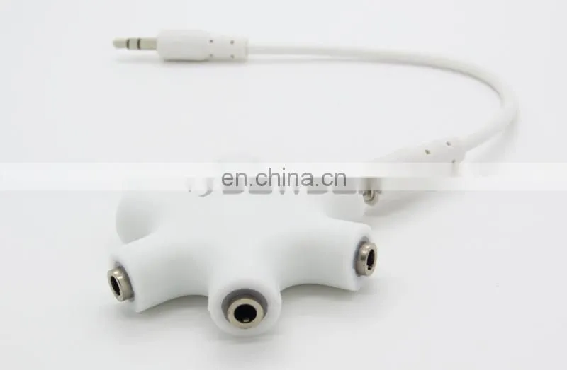 3.5mm AUX Audio Splitter Cable Earphone Headphone Adapter Male to Female