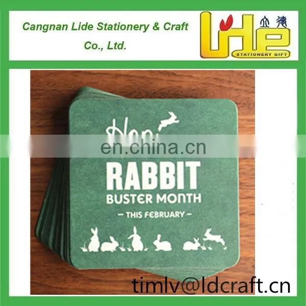 LIDE Custom Disposable Paper Beer Drink Coasters