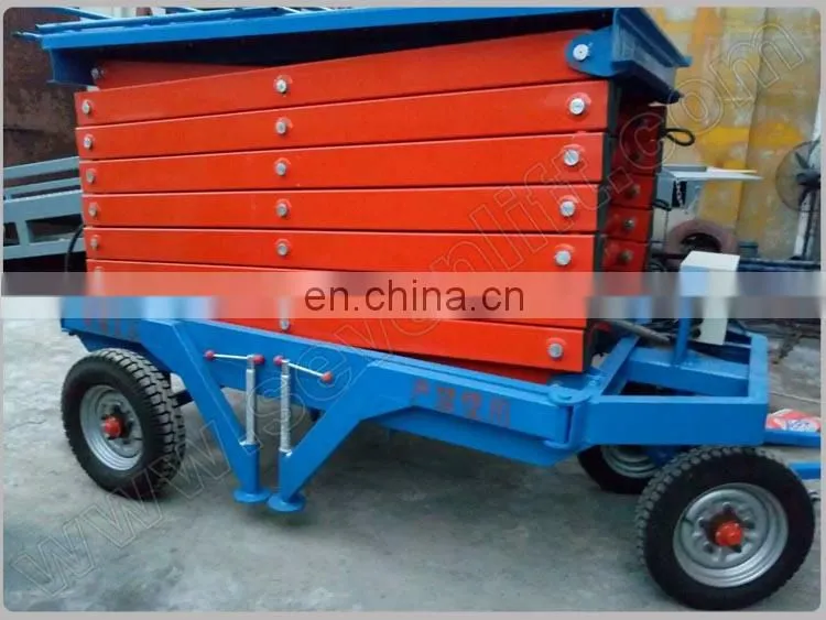 7LSJY Shandong SevenLift cheap ce mobile genie scissors elevator hydraulic ladder lift 20m