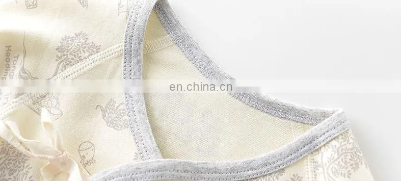 2018 baby factory plain color 100% cotton girls vintage baby romper
