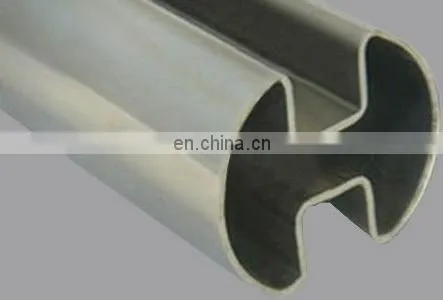ASTM A554 standard stainless steel 316L/304/20310S round/flat grooved tube slotted pipe