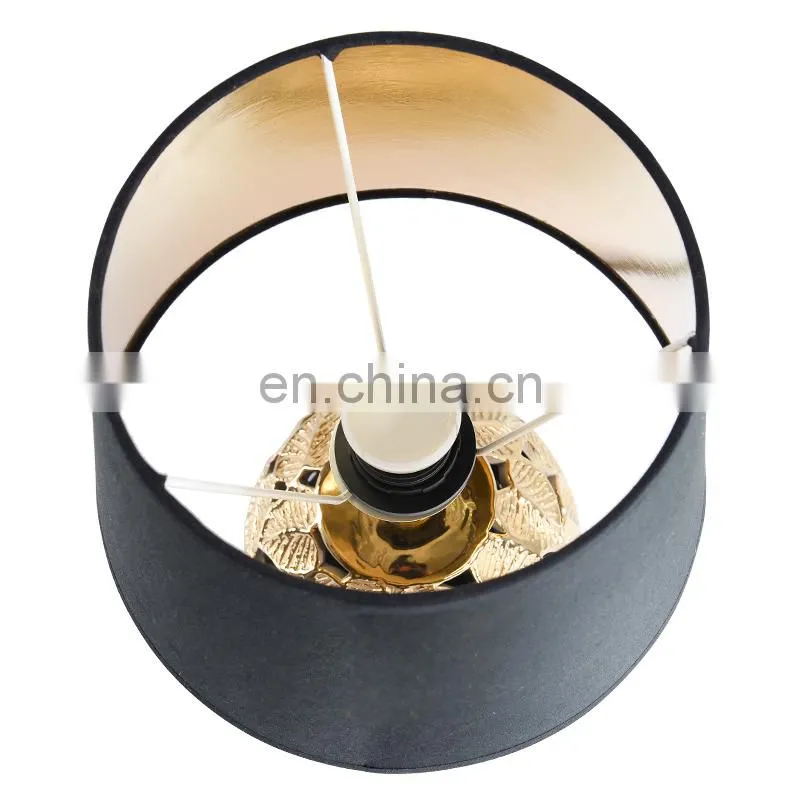 modern ceramic table lamp luxury and china desk lamp with flower pattern