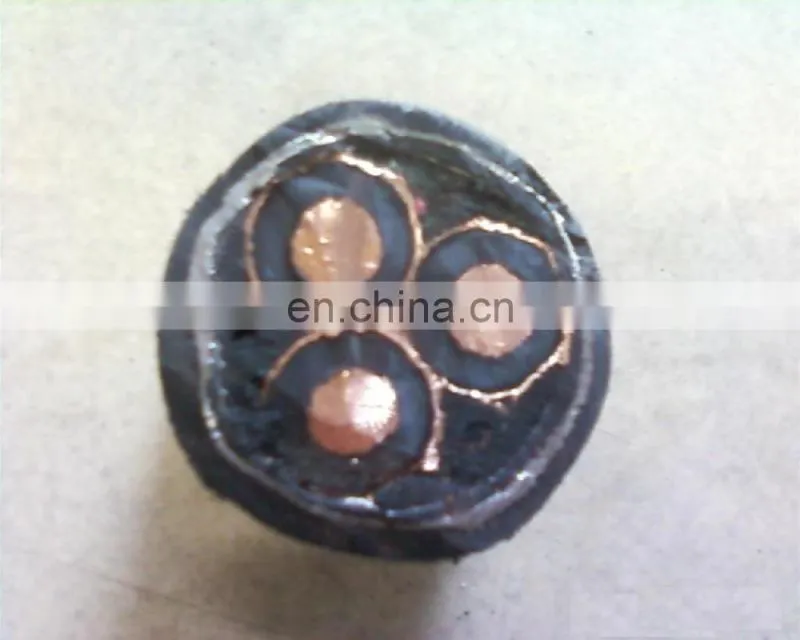 20kv PVC insulated 3 core copper conductor power cable
