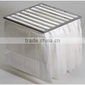 500 micron dust collector air ahu pleated bag nomex filter bag