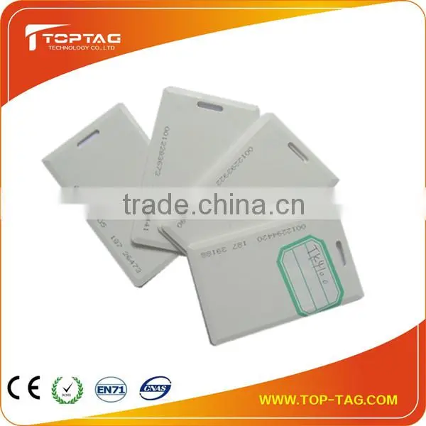 white blank RFID Thick Card, Plastic clamshell card