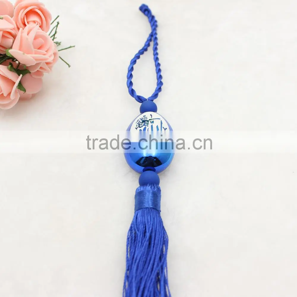 Hot sale Islamic Religious Blue Plastic Car Gift Pendant
