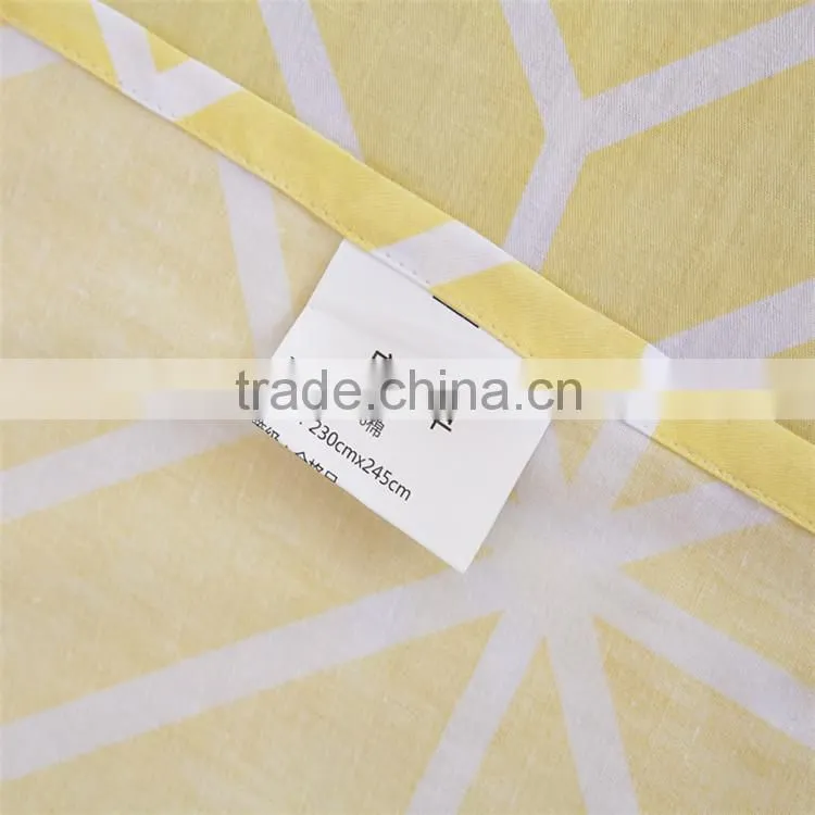 Professional manufacture 40s bedding set 128*68 pigment printing cotton flat sheet sets whole home comforter sets