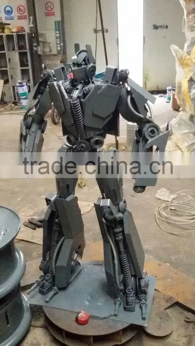 iron sculpture Sentinel Prime cast iron western decor