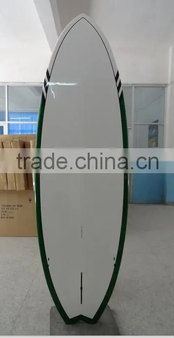 FISH TAIL DECK BAMBOO STAND UP PADDLE FISH SUP BOARD BAMBOO
