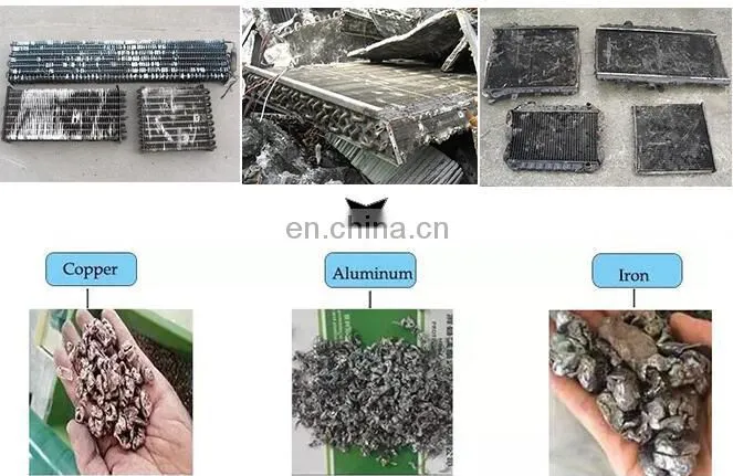 radiator peeling machine/radiator separator machine/Waste Radiator Copper Aluminum Separating Machine