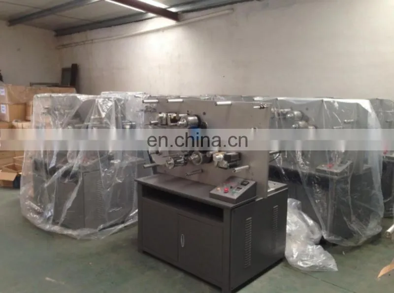 UGS1006 Impresora de etiquetas del lavado rotativa textile clothing washable apparel label rotary letter press printer