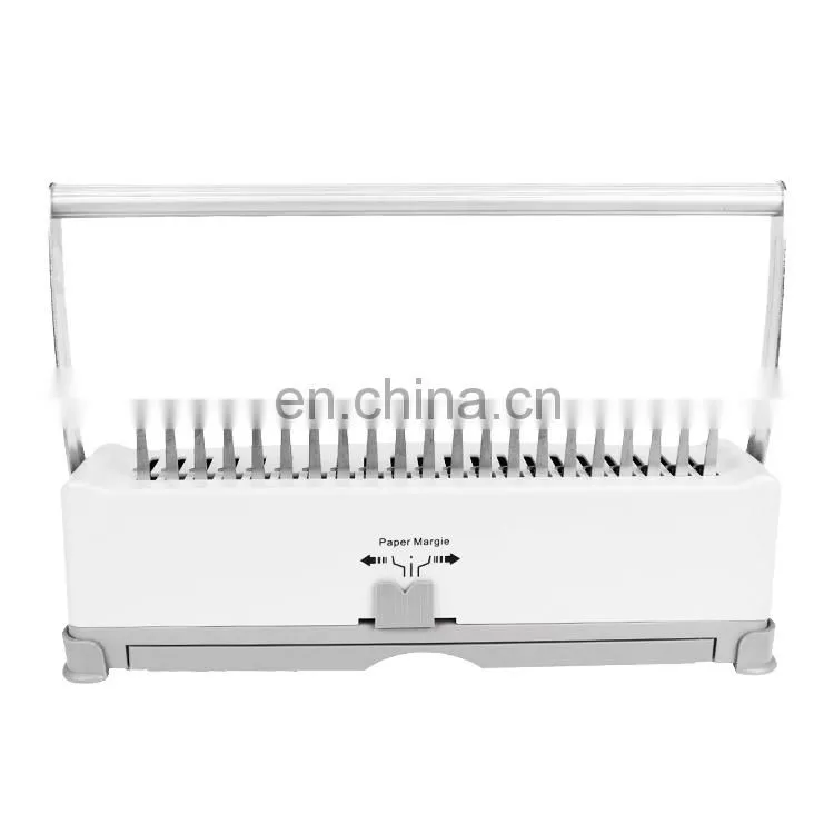 Hot Sale Manual Plastic Comb Binding Machine A4 Size Comb Binder Packing 21 Holes Paper Netbook Binding Machine