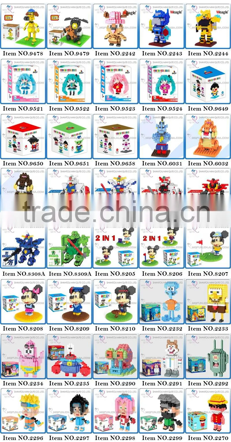 2016 new products Mini Qute loz diamond block 3d puzzle educational toys 3d games 3d puzzle toy