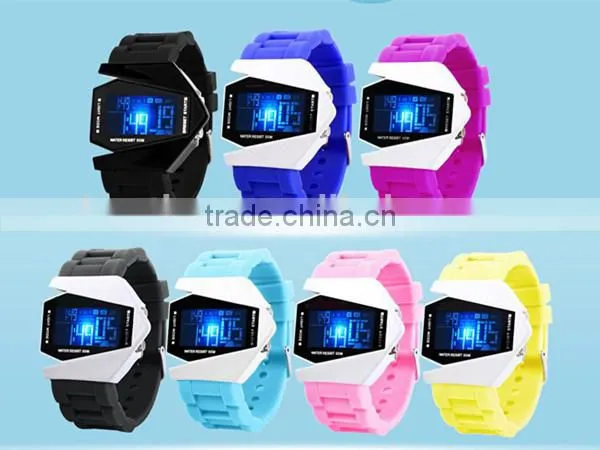 2015 hot selling digital silicone led watches men watch