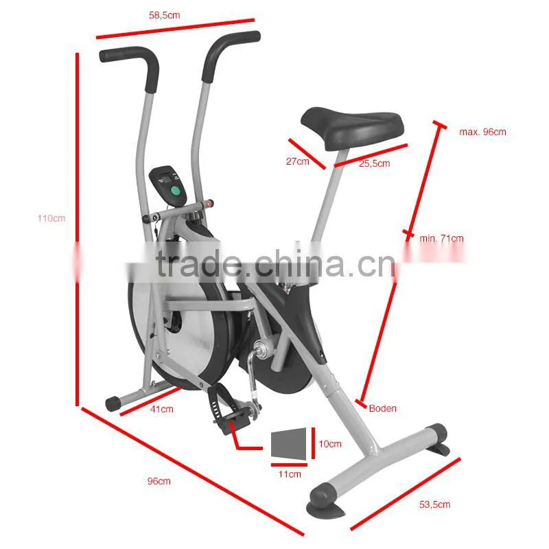 versatile Dual Action Air Bike with training computer