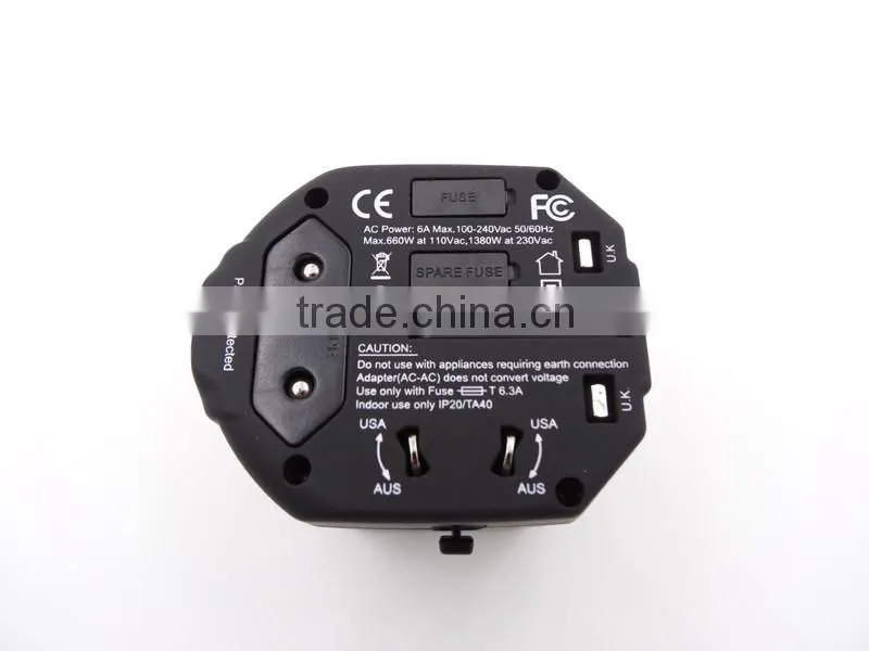 china gift items Universal UK Travel Adapter/european electrical power plug adapter with usb/seasons plug adapters