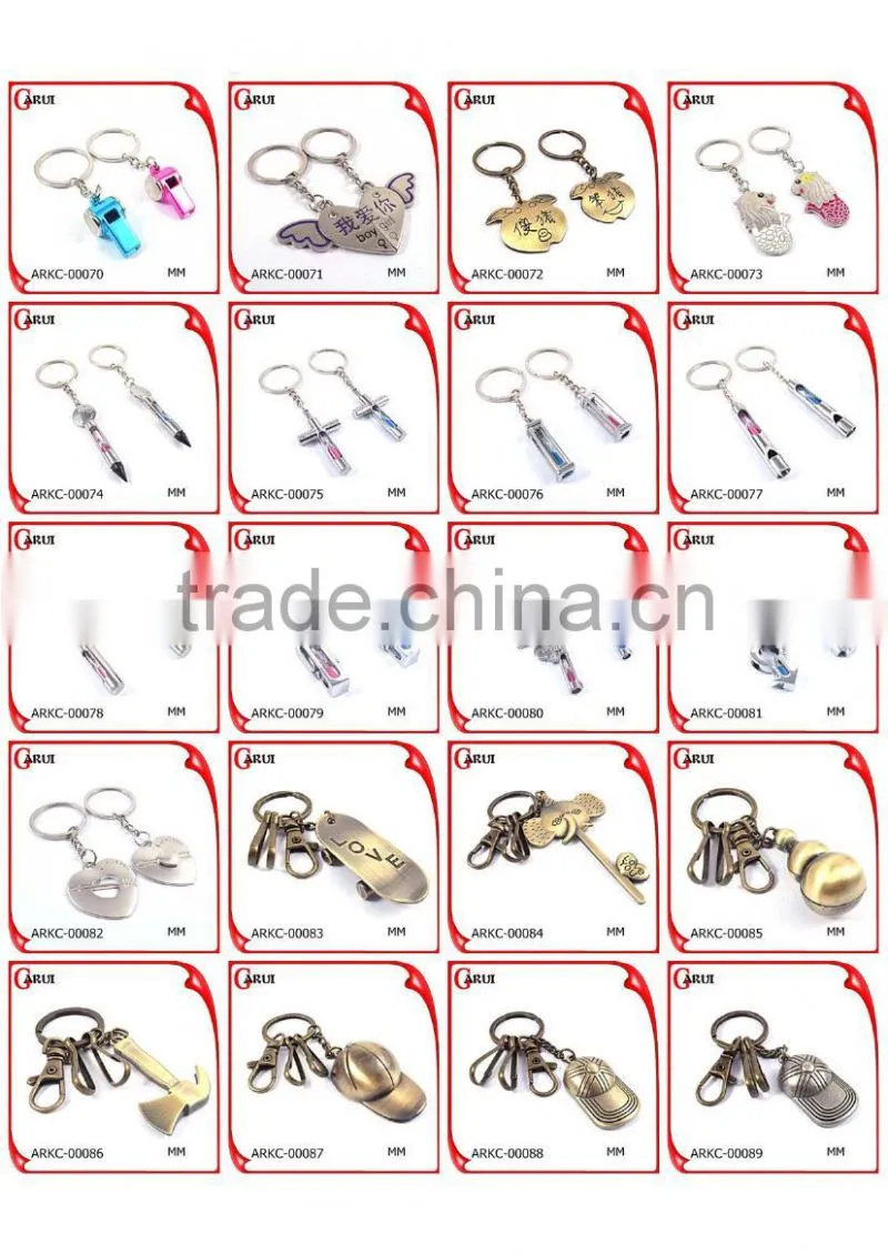 Promotional Couple Gift Creative Design Metal engrave logo baseball Cap Keychains