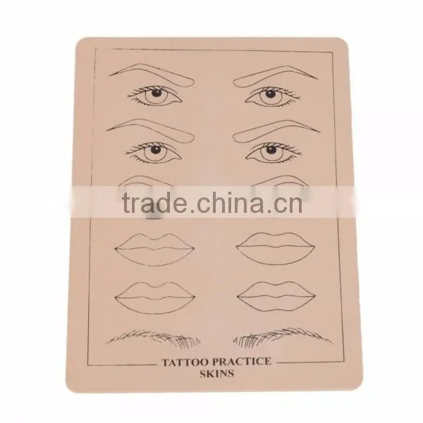 Beige Eyebrow Lips Picture Tattoo Permanent Makeup Simulation Practice Skin