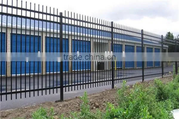 Hot dip galvanised tubular metal fence panel