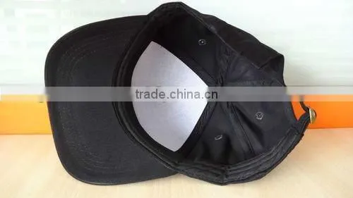 black custom cotton printing 5 panel hat custom