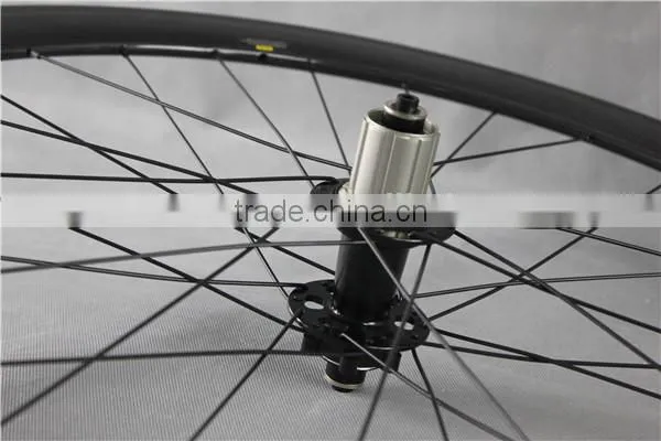 Carbon wheels 3K-matt road bike wheelset powerway M71 hubs bike wheels 50-TL