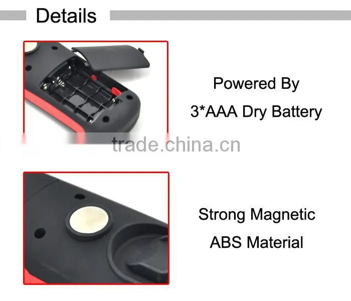 (130318) Portable ABS Material 24 Led SMD Work Lamp with Magnet
