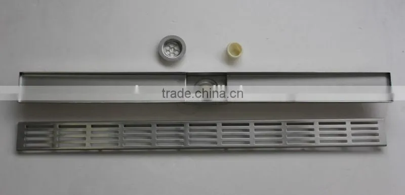 Audemar E series Straight Edge Sloped Channel Base Stainless Steel Swimming Pool Gutter Drain