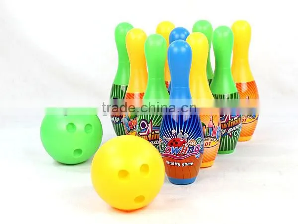 Children play 22cm bowling toy with 10 bottles and 2 balls