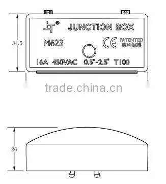 plastic electronic wire connector enclosure and cable junction box