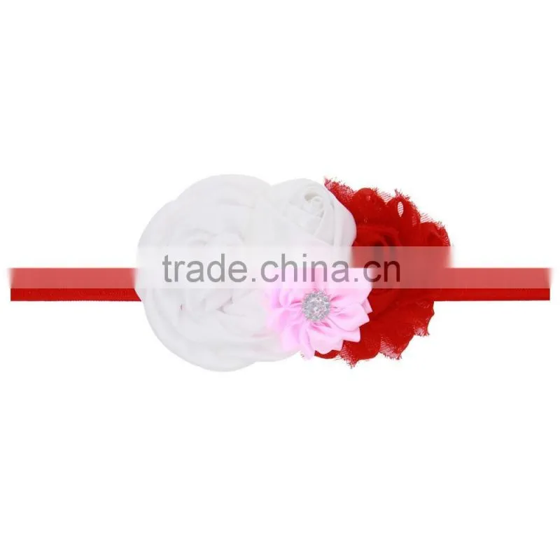 Fashion Baby shabby chic flower Headband Infant Headband Toddler Headband Navy Blue Headband baby flower hair band wh-1741