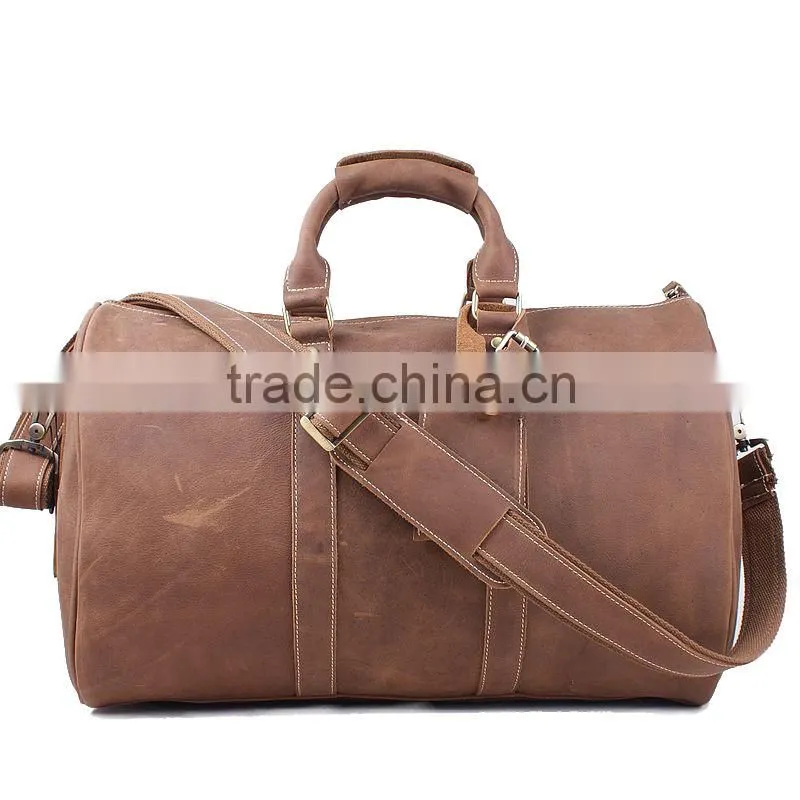 Fashion Wholesale 2015 Men Leather Travel Bag, Hotest Sale Travel Bag