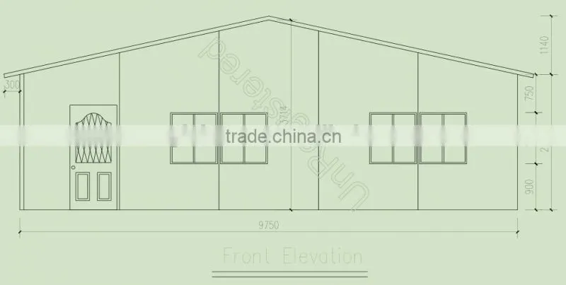Prefab Kits House or house kit with Steel Structure and fireproof sandwich panel