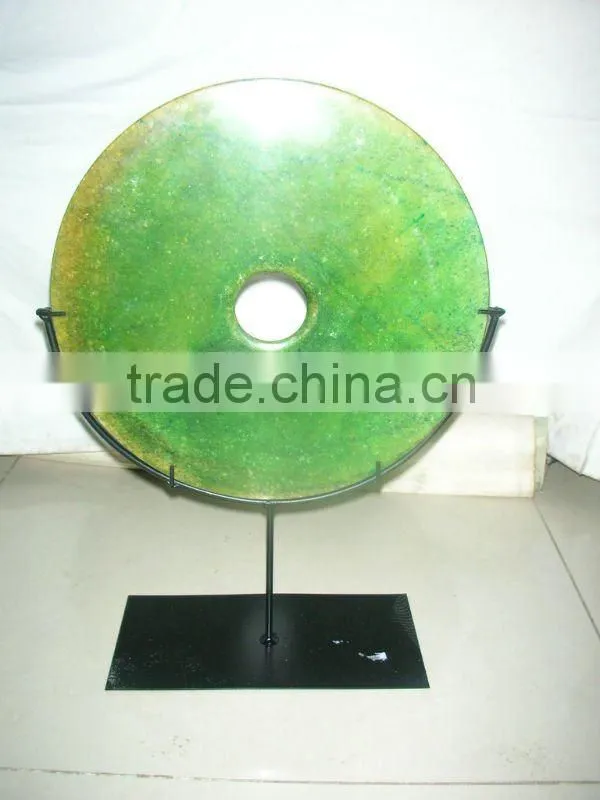 Chinese antique carved jade stool