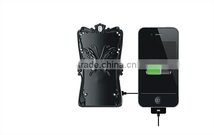 Keno Portable Make-Up Mirror Ultra Slim Power Bank External Battery Charger-Built-In 10000mAh Capacity