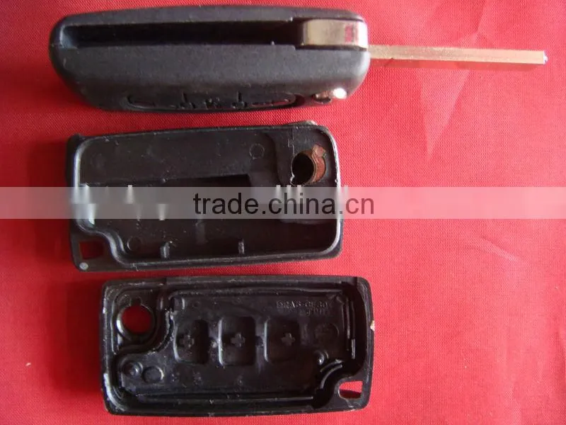 tongda 3 Button with light button no battery place without groove blade for Peugeot.Citroen
