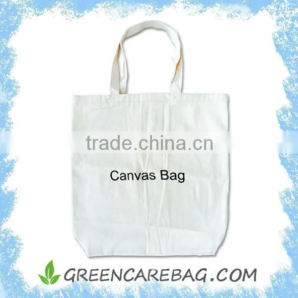 White Tote Reusable cotton Calico Bag for Shopping